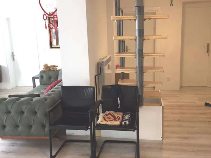 Maisonette living area in the apartment building in Holzhausen