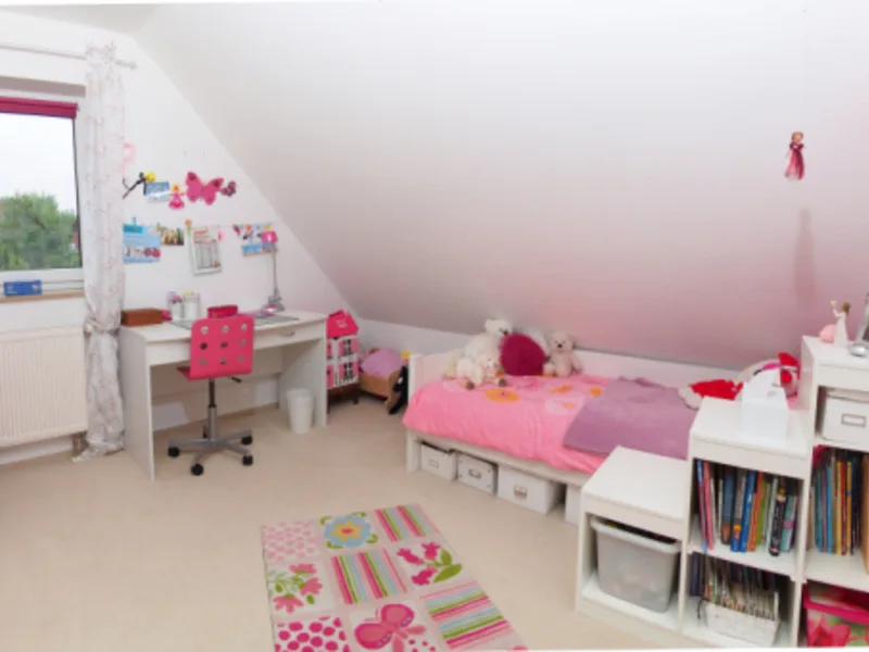 Children's room in the semi-detached house in Rümpel