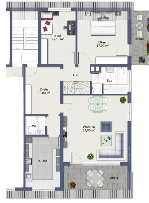 Stylish maisonette apartment with exquisite features